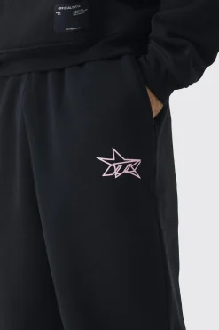boohooMAN Wide Leg Star Printed Joggers | UK| Joggers