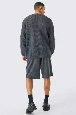 boohooMAN Wide Leg Tailored Pleated Jort | UK| Shorts