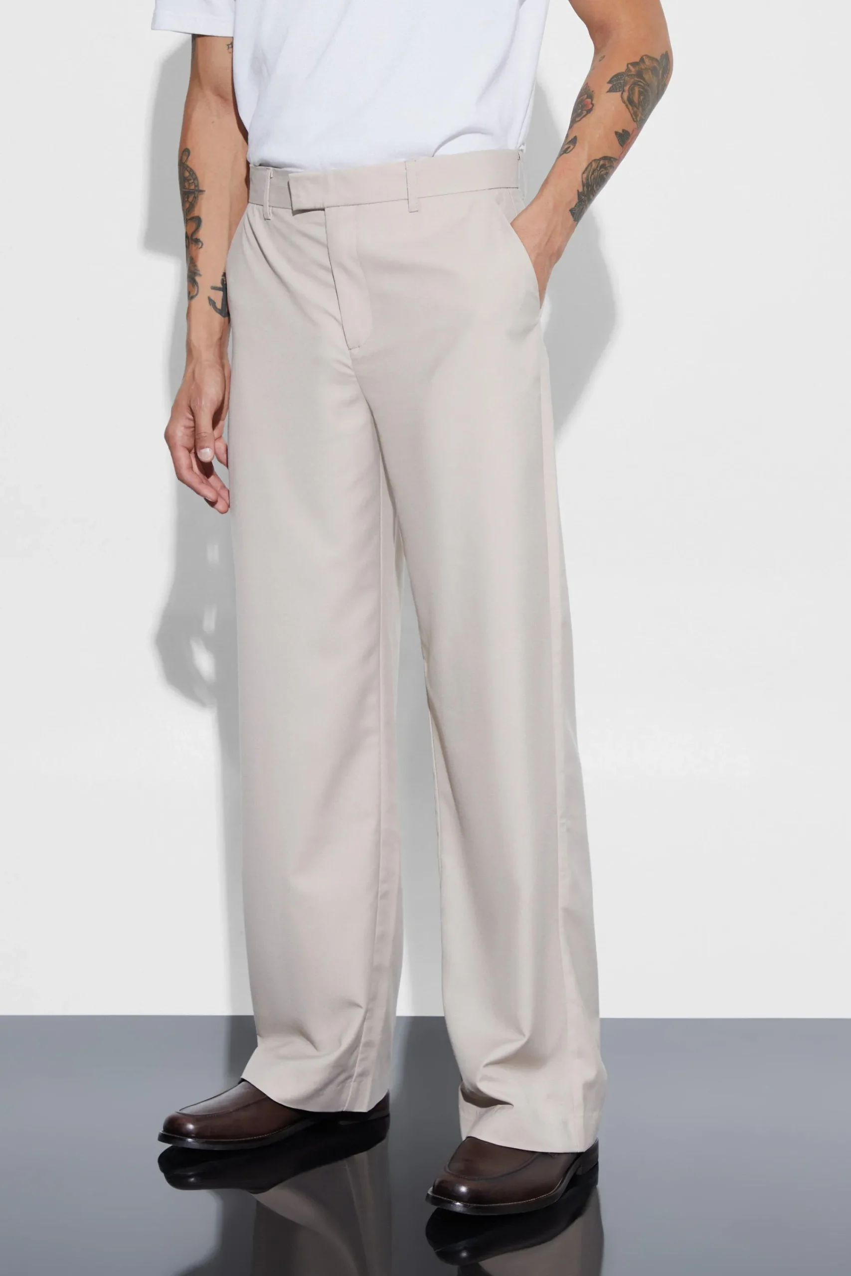 boohooMAN Wide Leg Tailored Trouser | UK| Suits & Tailoring