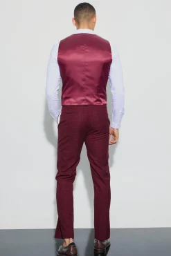 boohooMAN Window Check Double Breasted Waistcoat | UK| Suits & Tailoring|Sets & Co-Ords