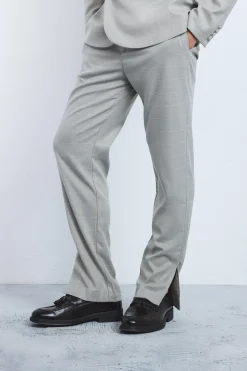 boohooMAN Window Check Straight Fit Trousers | UK| Trousers