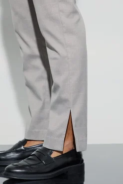 boohooMAN Window Check Straight Fit Trousers | UK| Trousers