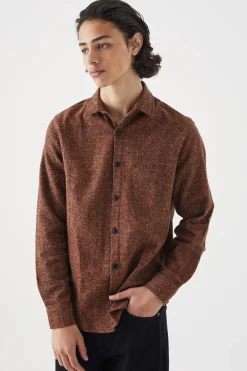 boohooMAN Wool Look Melton Button Through Overshirt | UK| Shirts