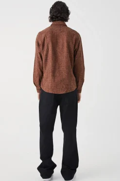 boohooMAN Wool Look Melton Button Through Overshirt | UK| Shirts