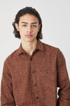 boohooMAN Wool Look Melton Button Through Overshirt | UK| Shirts