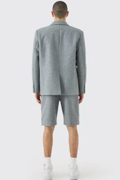 boohooMAN Wool Look Oversized Strap Detail Blazer | UK| Suits & Tailoring