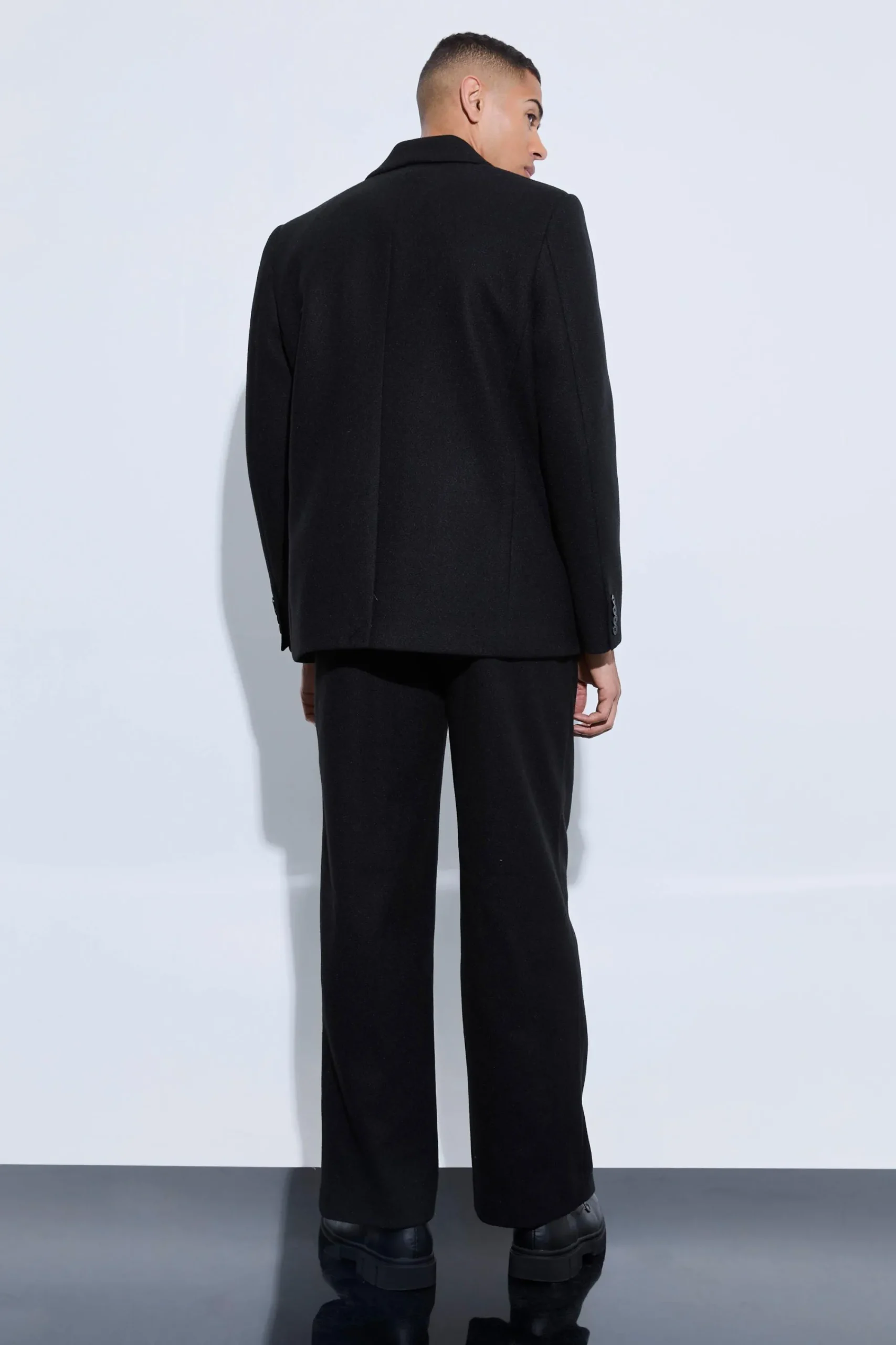 boohooMAN Wool Look Oversized Strap Detail Blazer | UK| Suits & Tailoring