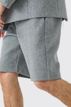 boohooMAN Wool Look Tailored Shorts | UK| Suits & Tailoring|Shorts