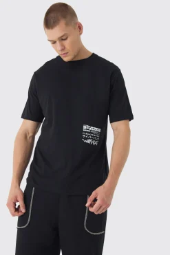 Worldwide Back Printed T-Shirt | UK^boohooMAN Sale