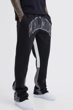 boohooMAN Worldwide Contrast Stitch Gusset Jogger | UK| Trousers|Joggers