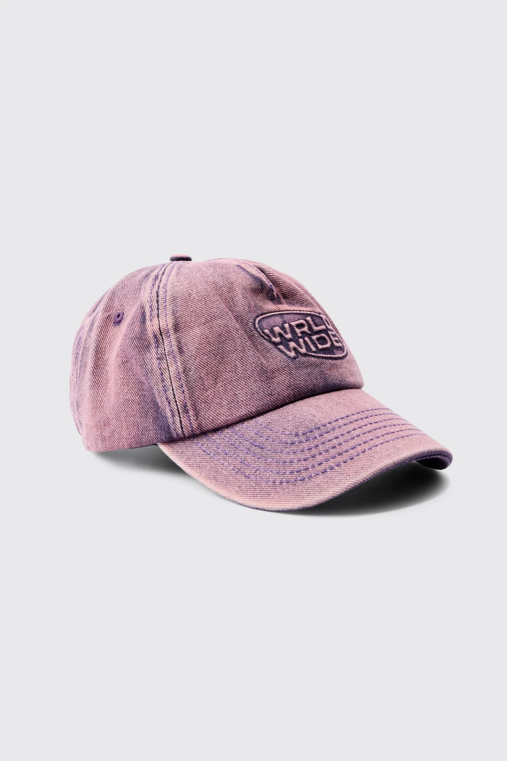 boohooMAN Worldwide Embossed Washed Cap In | UK| Hats & Caps