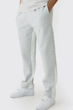 boohooMAN Worldwide Embroidered Contrast Stitch Gusset Jogger | UK| Joggers