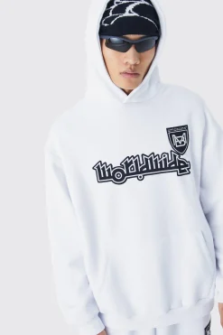 boohooMAN Worldwide Football Oversized Hooded Tracksuit | UK| Tracksuits