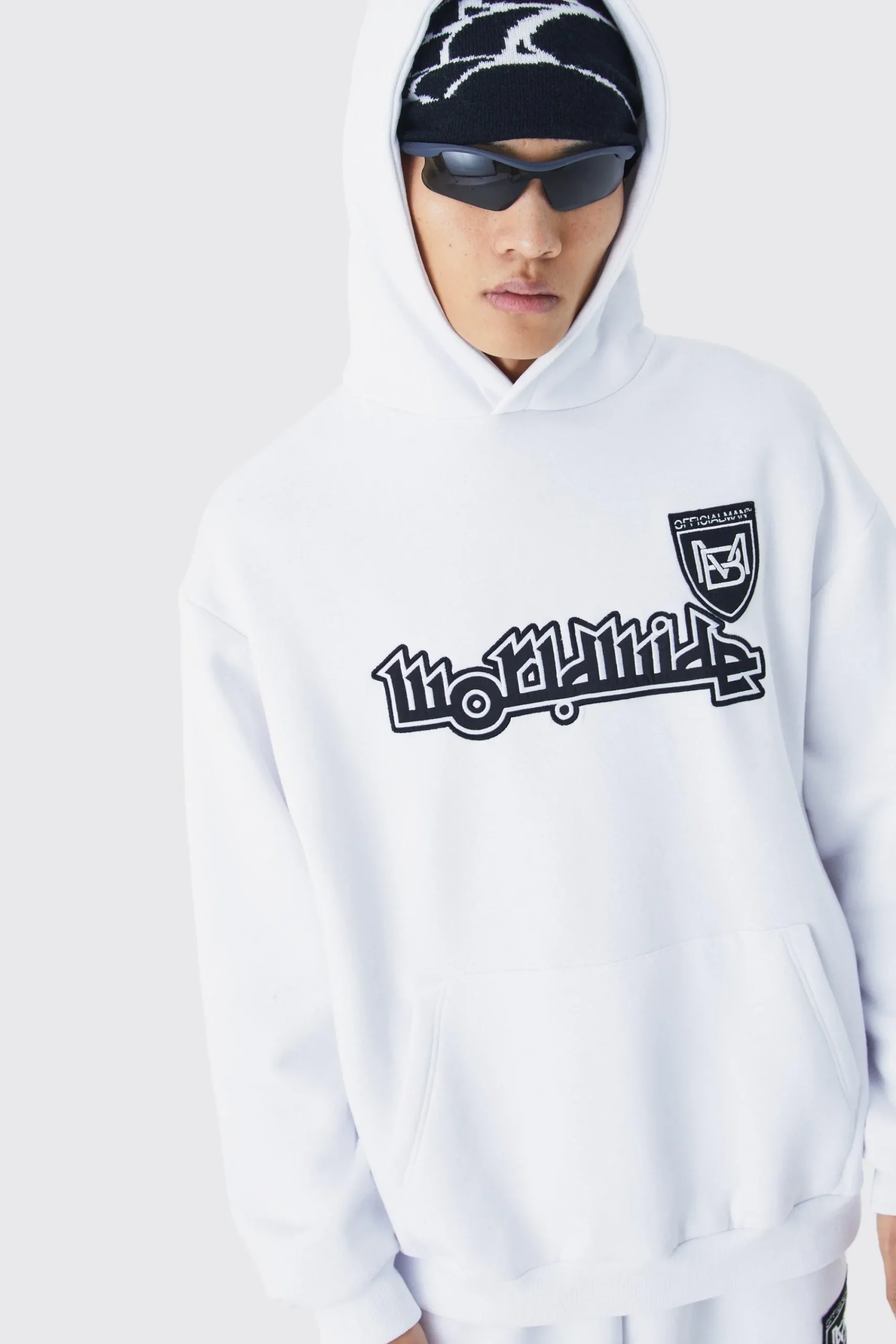 boohooMAN Worldwide Football Oversized Hooded Tracksuit | UK| Tracksuits