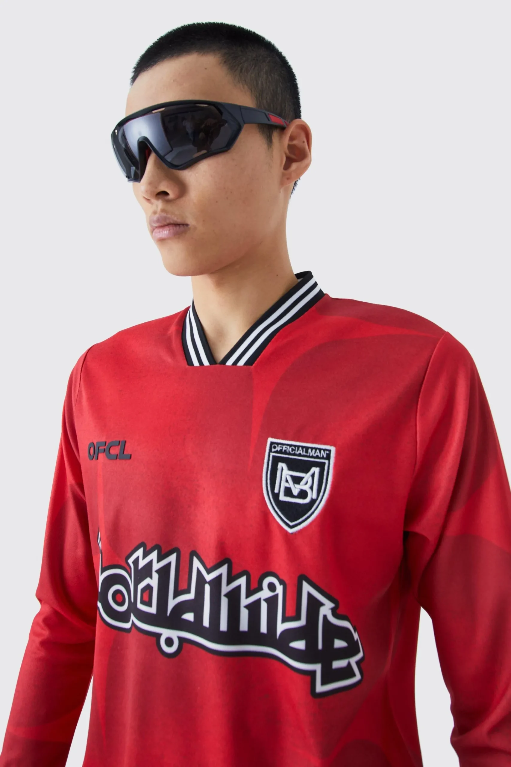 Worldwide Long Sleeve Football Shirt | UK^boohooMAN Clearance