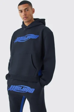 boohooMAN Worldwide Oversized Stacked Gusset Tracksuit | UK| Tracksuits