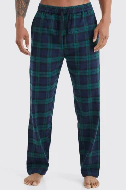 boohooMAN Woven Check Loungewear Pants | UK| Loungewear