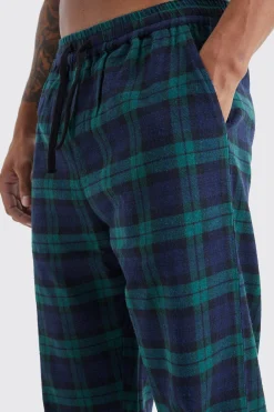 boohooMAN Woven Check Loungewear Pants | UK| Loungewear