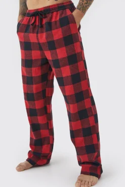 boohooMAN Woven Check Loungewear Pants | UK| Loungewear