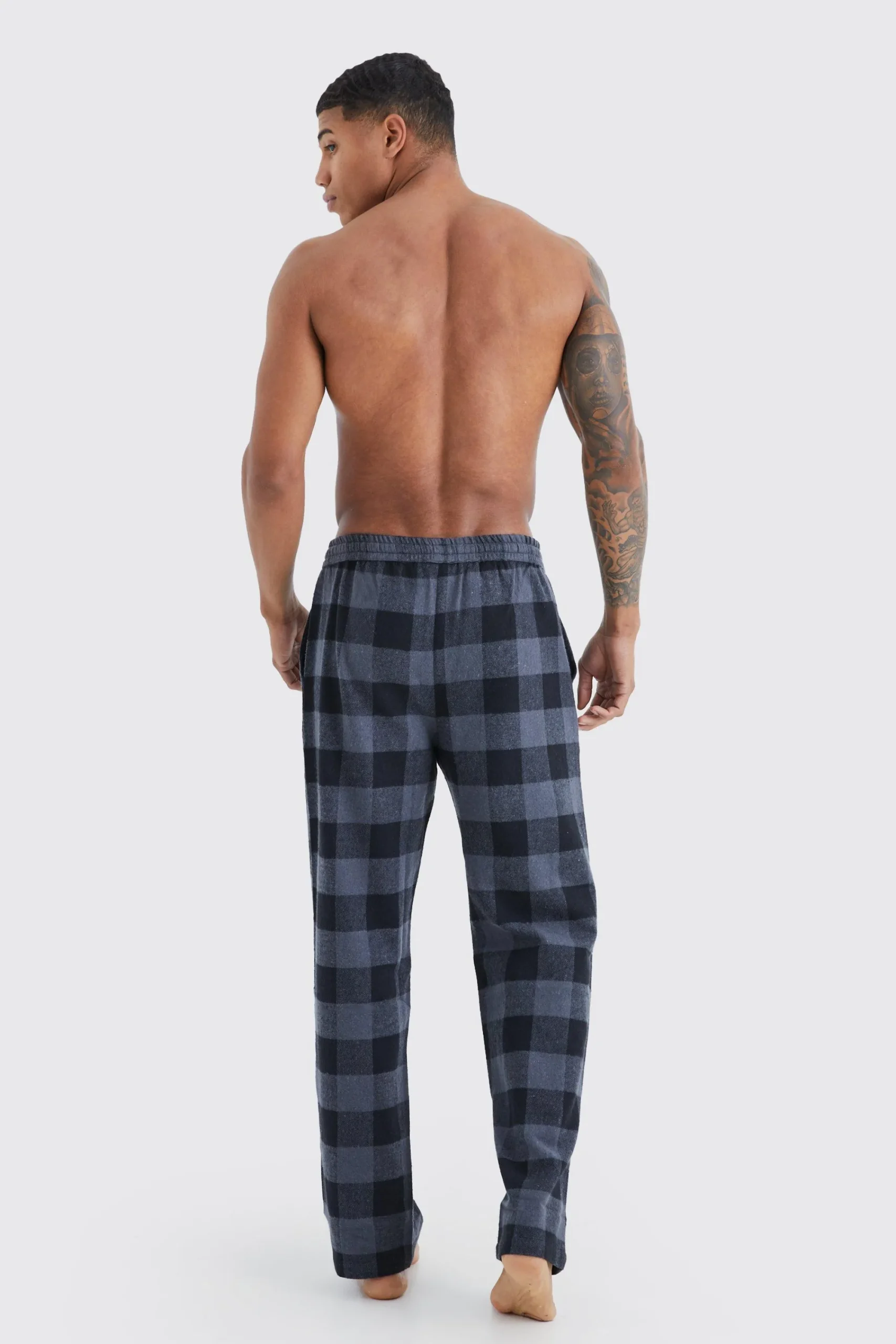 boohooMAN Woven Check Loungewear Pants | UK| Loungewear|Shirts