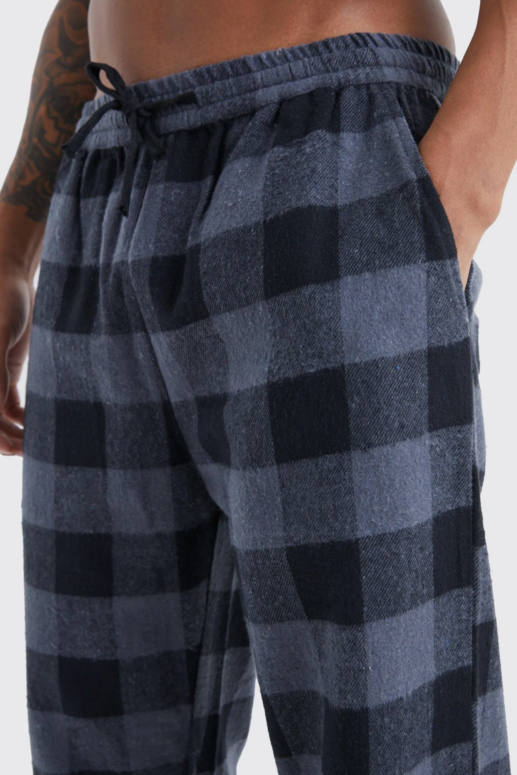 boohooMAN Woven Check Loungewear Pants | UK| Loungewear|Shirts