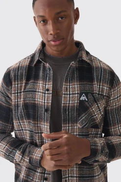 boohooMAN Woven MAN Tab Pocket Checked Shirt | UK| Shirts