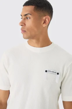 boohooMAN Woven Tab Lounge Top | UK| Loungewear