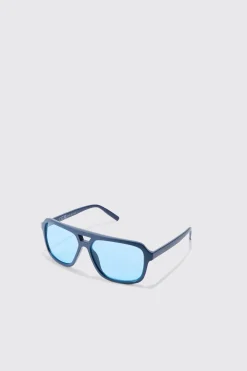 boohooMAN Wrap Aviator Sunglasses In | UK| Sunglasses