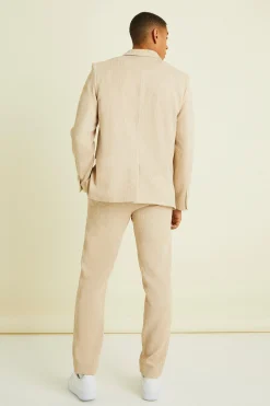 boohooMAN Wrap Front Crinkle Relaxed Suit Jacket | UK| Suits & Tailoring