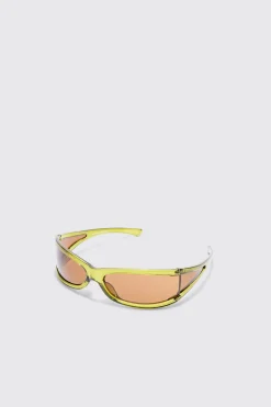 boohooMAN Wrap Lens Sunglasses In | UK| Sunglasses