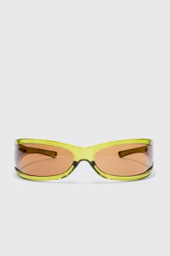 boohooMAN Wrap Lens Sunglasses In | UK| Sunglasses