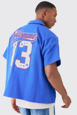 boohooMAN Zip Up Twill Varsity Shirt | UK| Shirts